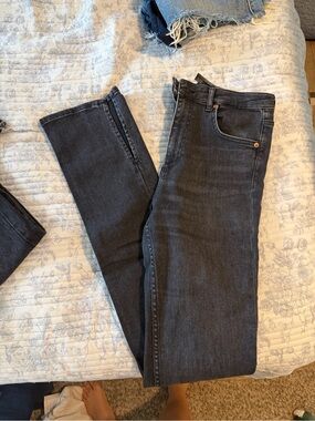 Zara Slim Straight Dark Gray Jeans
